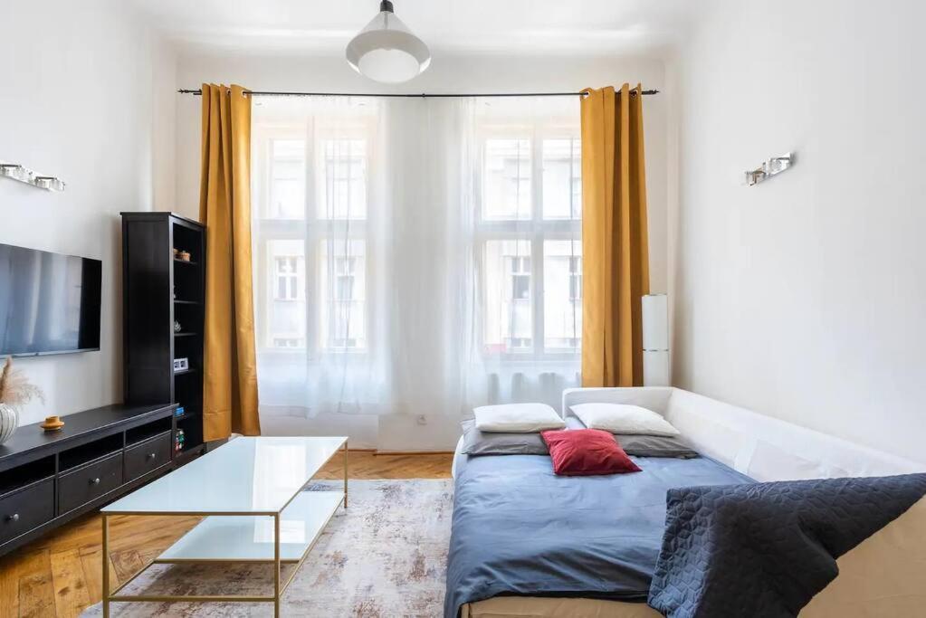Spacious Apartment With Balcony At Wenceslas Sq Prague Extérieur photo